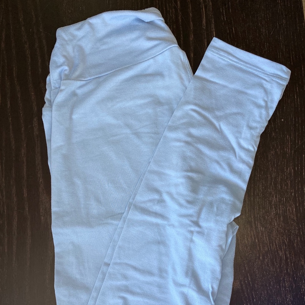 LulaRoe leggings light blue
